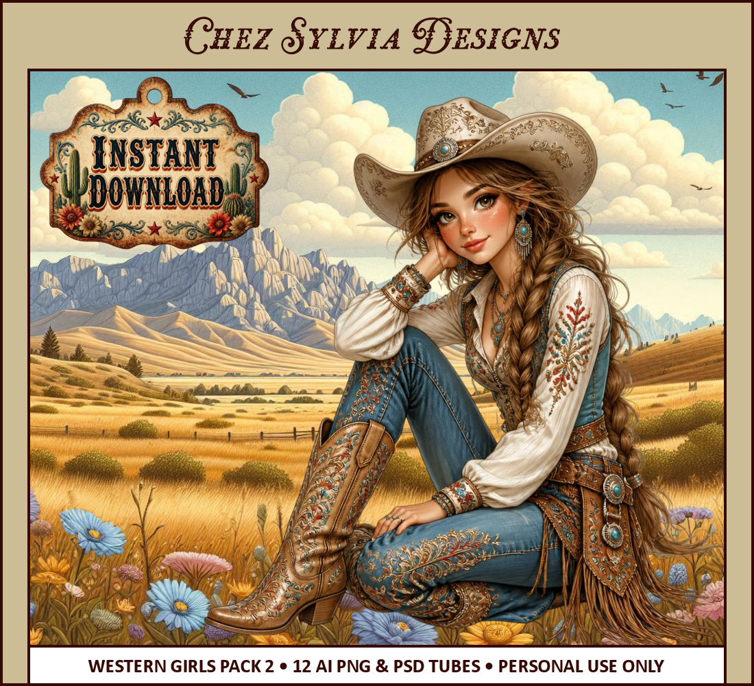 (image for) CSD - 12 AI Tubes Western Cowgirl Pack 1